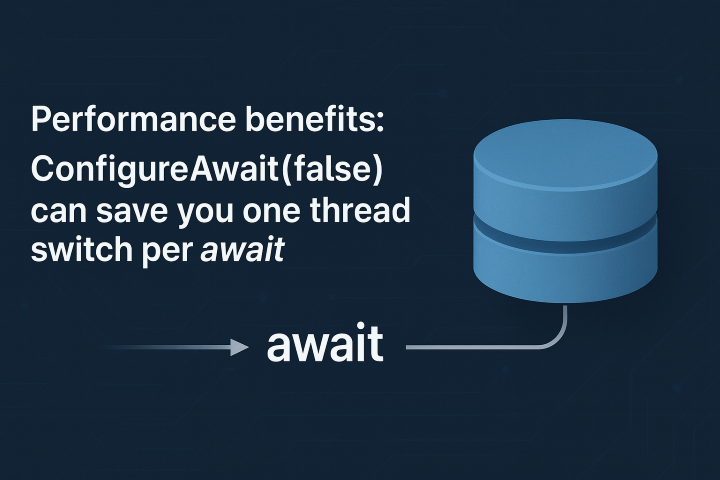 性能收益:一次 await 就能让你少一次线程切换