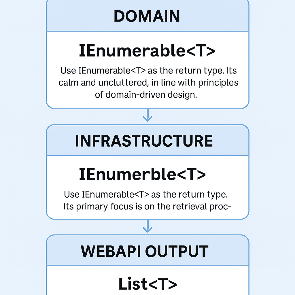 List 和 IEnumerable 的本质结构差异图